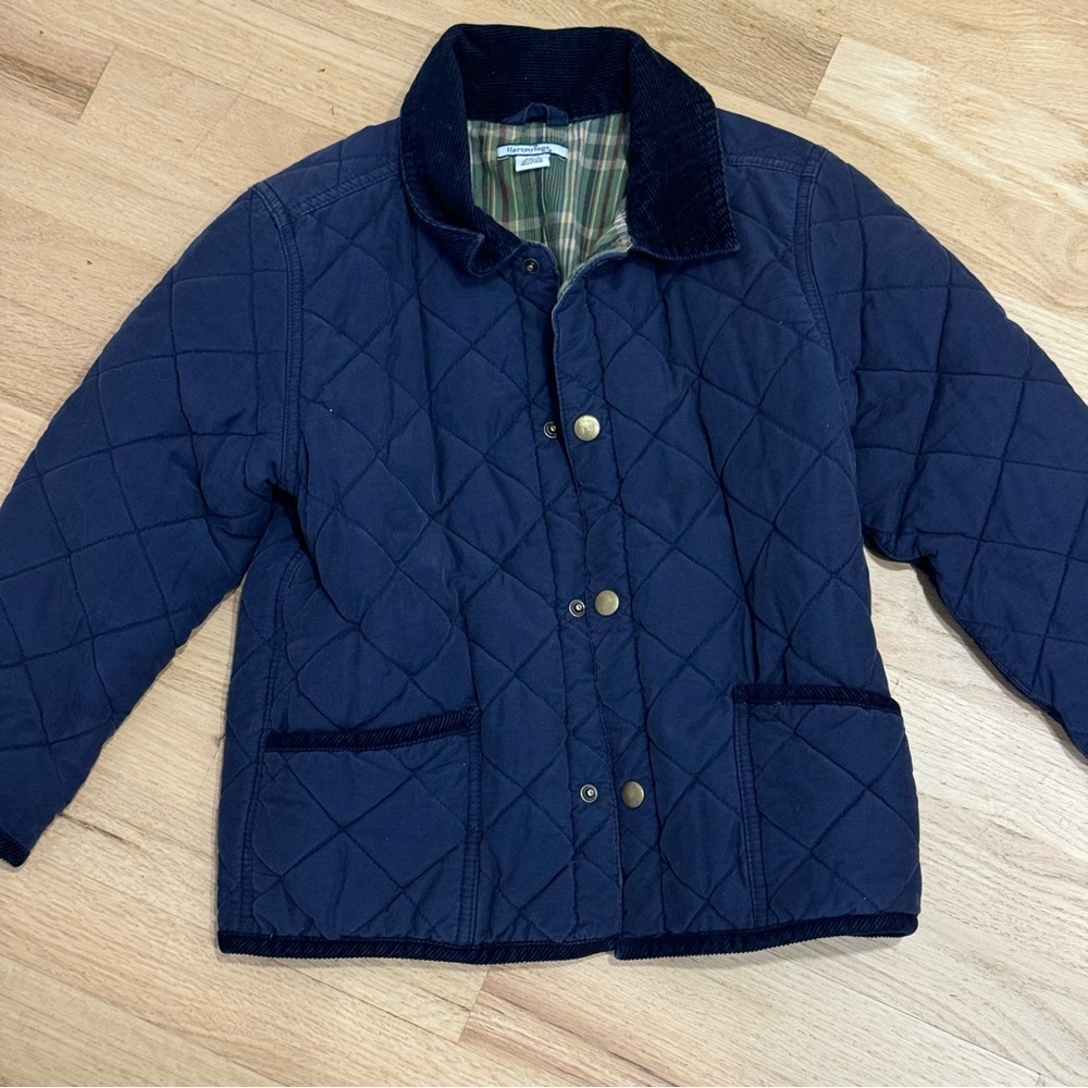 Heartstrings Navy Quilted jacket Size 6X / 7